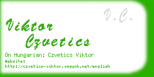 viktor czvetics business card